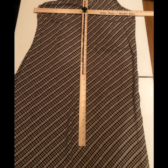 𝅺Faded Glory X-Large brown print maxi dress bias cut scoop neck - Picture 4 of 10